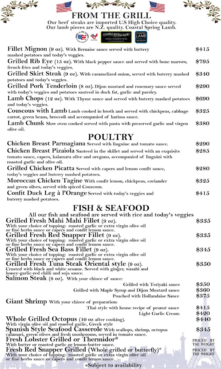 Bistro Soleiado Menu - Image 1