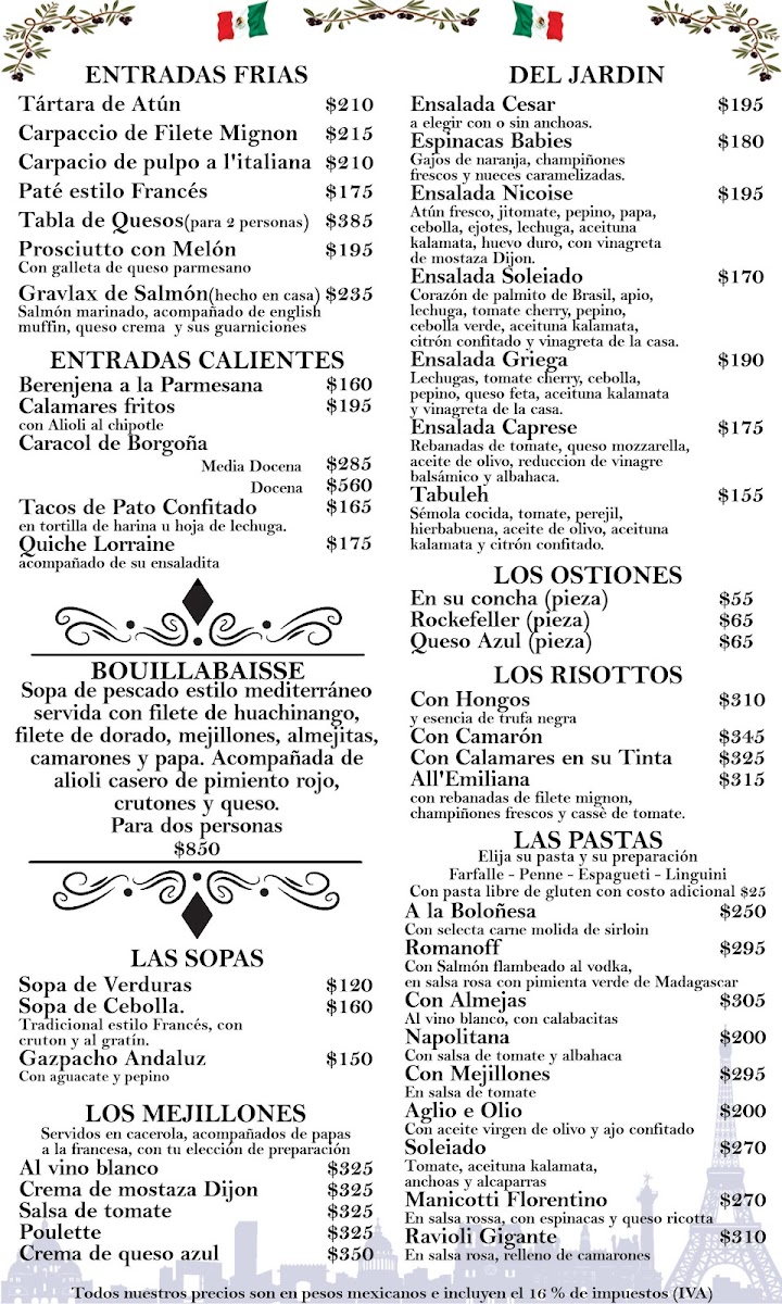 Bistro Soleiado Menu - Image 3
